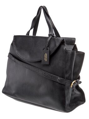 KATE SPADE SATURDAY The A Satchel Black Leather Purse Bag Like New